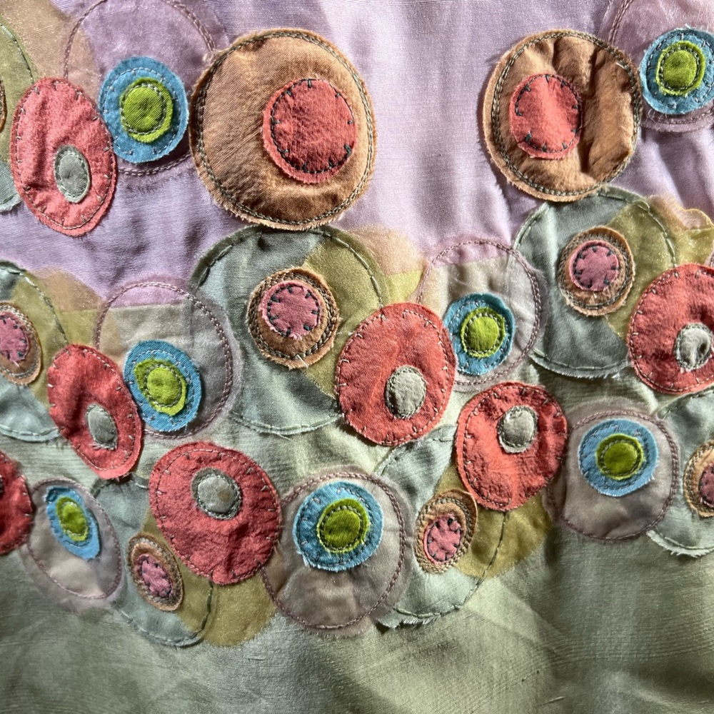 Biya Appliqué Swoon Circles Coat Size M NWT - Picture 8 of 11